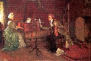 Millet, Francis David A Difficult Duet oil painting artist